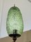 Lampada da parete in vetro di Murano verde, anni '80, Immagine 2