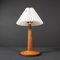 Art Deco Oak Lamp, 1920s 2