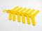 Yellow Plastic Hangers by Ingo Maurer for Design M, 1970s, Set of 6, Image 4