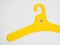 Yellow Plastic Hangers by Ingo Maurer for Design M, 1970s, Set of 6 3