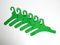 Green Plastic Clothes Hangers by Ingo Maurer for Design M, 1970s, Set of 6, Image 10