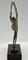 Janle, Art Deco Nude Bacchanale Scarf Dancer, 1930, Metal on Marble Base, Image 8