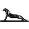 Emile Louis Bracquemond, Art Deco Stretching Panther, 1925, Bronze auf Marmorsockel 1