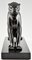 Emile Louis Bracquemond, Art Deco Stretching Panther, 1925, Bronze on Marble Base, Image 9