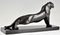 Emile Louis Bracquemond, Art Deco Stretching Panther, 1925, Bronze on Marble Base 7