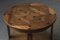 Tavolino da caffè Art Déco rotondo con ripiano intarsiato, anni '30, Immagine 10