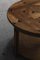 Tavolino da caffè Art Déco rotondo con ripiano intarsiato, anni '30, Immagine 15