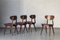 Dining Chairs in Teak and Burgundy by Louis Van Teeffelen, the Netherlands, 1960s, Set of 4, Image 19