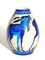 Jarrón Art Déco de cerámica de ciervo azul de Charles Catteau para Boch Frères, años 20, Imagen 3