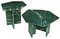 Tavolini da caffè Cupioli fatti a mano in marmo verde di Cupioli Living, set di 2, Immagine 4