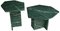 Handmade Cupioli Coffee Tables in Green Marble from Cupioli Living, Set of 2 5