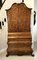 18th Century Dutch Marquetry Inlaid Burr Walnut Bureau Bookcase, 1780s 1