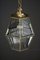 Lámpara colgante Art Déco con vasos tallados, Viena, años 20, Imagen 3
