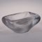Cuenco Platina Ice de vidrio de Vicke Lindstrand para Orrefors, años 50, Imagen 1