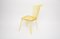 Vintage Yellow Chairs in Wrought Iron attributed to Matthieu Mattegot, Set of 4, Image 6