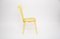 Vintage Yellow Chairs in Wrought Iron attributed to Matthieu Mattegot, Set of 4 4