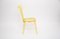 Vintage Yellow Chairs in Wrought Iron attributed to Matthieu Mattegot, Set of 4, Image 4