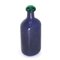 Blue Glass Bottle with Stopper from Barovier & Toso, 1980s 2