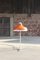 Lámpara de pie Mushroom era espacial de acero y chapa de Meyer, Alemania, años 60, Imagen 1