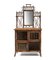 Late 19th Century Bamboo Etagere Leaded Stained Glass Cabinet 3