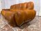 Mid-Century Italian Space Age Leather 3-Seater Sofa, 1970s 10