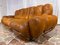 Mid-Century Italian Space Age Leather 3-Seater Sofa, 1970s, Image 11