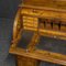 Mittlerer viktorianischer Zylinder-Schreibtisch aus Wurzelholz 4