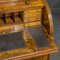 Mittlerer viktorianischer Zylinder-Schreibtisch aus Wurzelholz 3