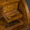 Mittlerer viktorianischer Zylinder-Schreibtisch aus Wurzelholz 15