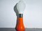 Lámpara de pie Lipstick era espacial de Mazzega, Italia, Imagen 4