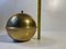 Space Age Danish Planet Oil Lamp in Brass, 1960s, Image 4