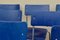 Chaises de Salle à Manger Industrielles Bleues, 1970s, Set de 30 19