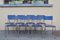 Chaises de Salle à Manger Industrielles Bleues, 1970s, Set de 30 5