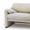 Maralunga Sofa in White Leather by Vico Magistretti for Cassina, 1970s, Image 7