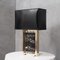Portoro Marble and Brass Table Lamp, 2000s 7