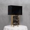 Portoro Marble and Brass Table Lamp, 2000s 9