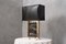 Portoro Marble and Brass Table Lamp, 2000s 3