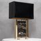 Portoro Marble and Brass Table Lamp, 2000s 5