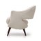 Armchair in Off-White Fabric, 1950s 7