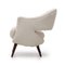 Armchair in Off-White Fabric, 1950s, Image 7