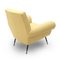 Vintage Armchair in Yellow Fabric, 1950s, Image 6