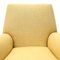 Vintage Armchair in Yellow Fabric, 1950s 11