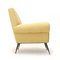 Vintage Armchair in Yellow Fabric, 1950s 2