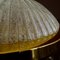 Large Mid-Century Ribbed Glass Flush Light Ceiling Lamp from Honsel, 1960s 17