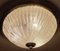 Large Mid-Century Ribbed Glass Flush Light Ceiling Lamp from Honsel, 1960s 10