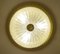 Large Mid-Century Ribbed Glass Flush Light Ceiling Lamp from Honsel, 1960s 4