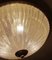 Large Mid-Century Ribbed Glass Flush Light Ceiling Lamp from Honsel, 1960s 6