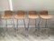 Vintage Rattan Barstools attributed to Rohe Noordwolde, 1970s, Set of 4 1