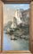 Augusto Caratti, Vista del lago de Como, década de 1880, óleo sobre lienzo, enmarcado, Imagen 2