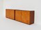 Sideboards and One Corner Cabinet with Patchwork Cognac Leather Doors by Tito Agnoli for Poltrona Frau, Italy, 1973, Set of 3 6